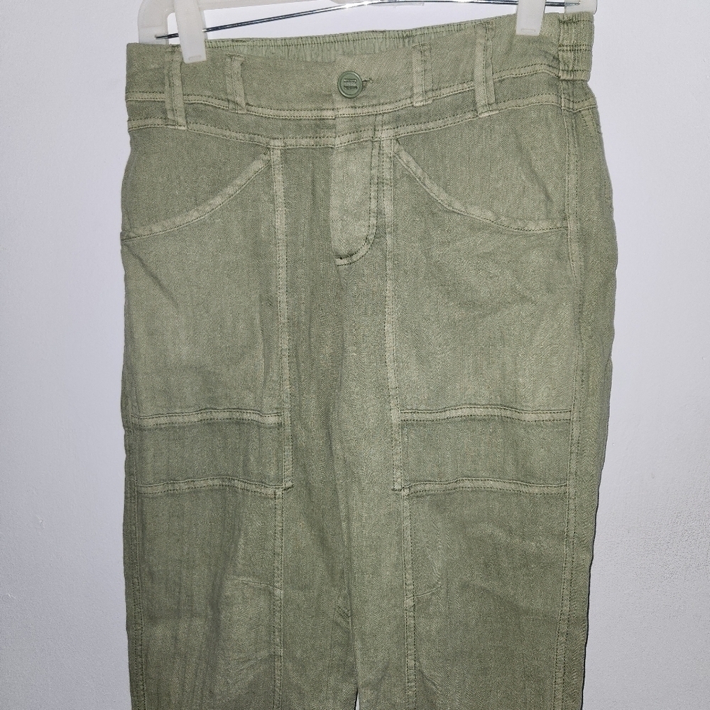 Free People Big Hit Linen Cotton Slouch Pants - Picture 10 of 13